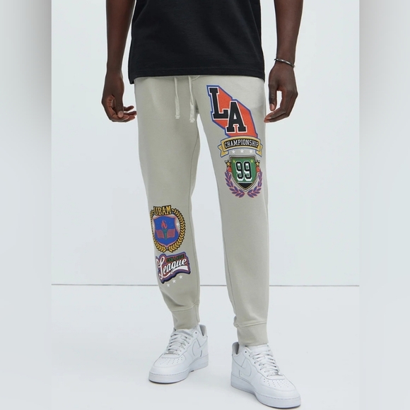 LA University '99 Jogger - Khaki  Size Meduim - Picture 4 of 5